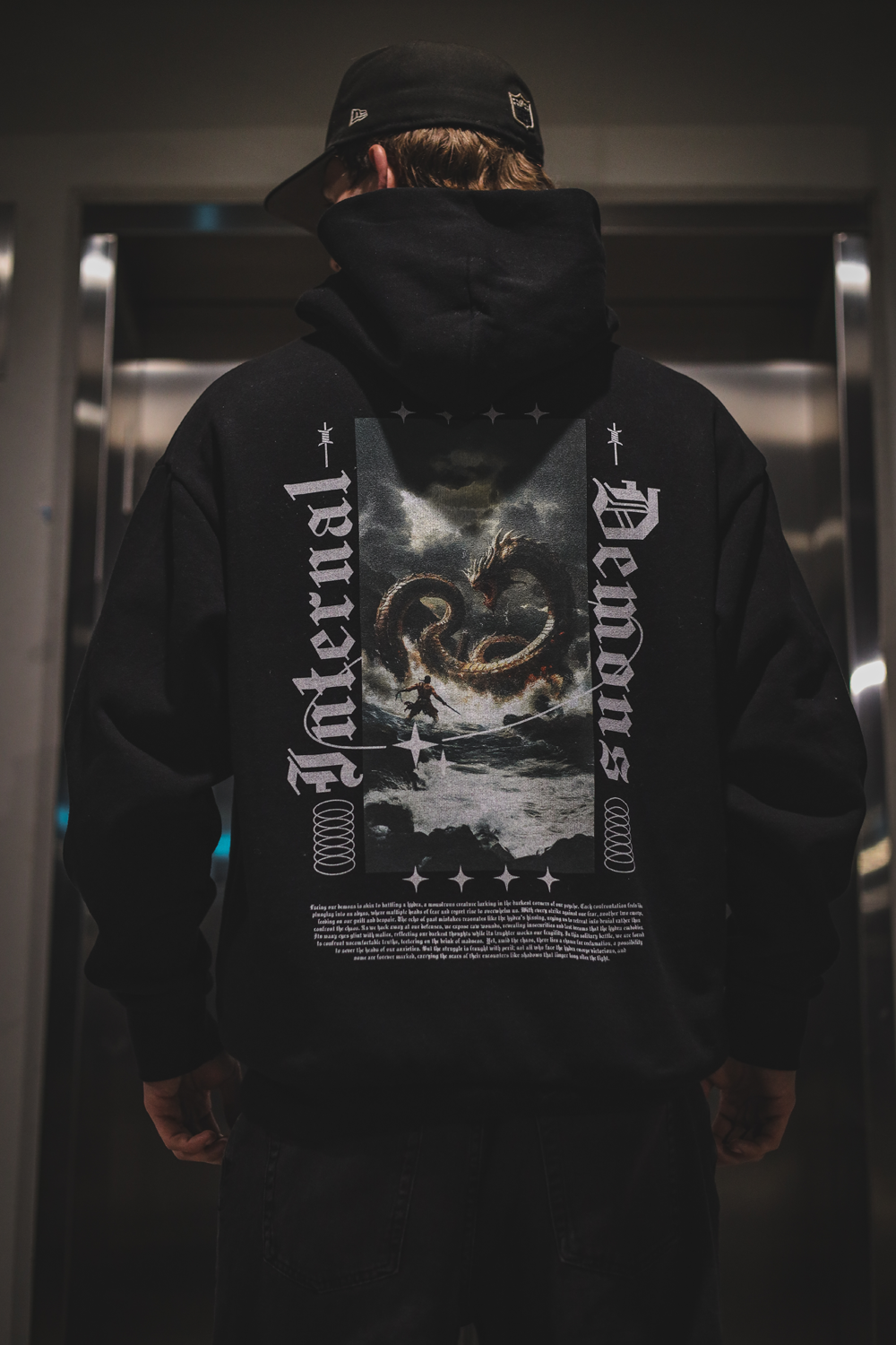 Buy Internal Demons Oversize Hoodie | TRGDY Dark Streetwear